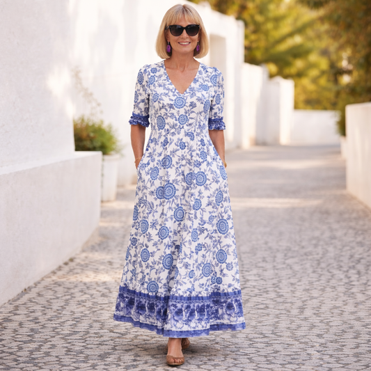 Elly | Elegant Floral Dress with a Light Vibe