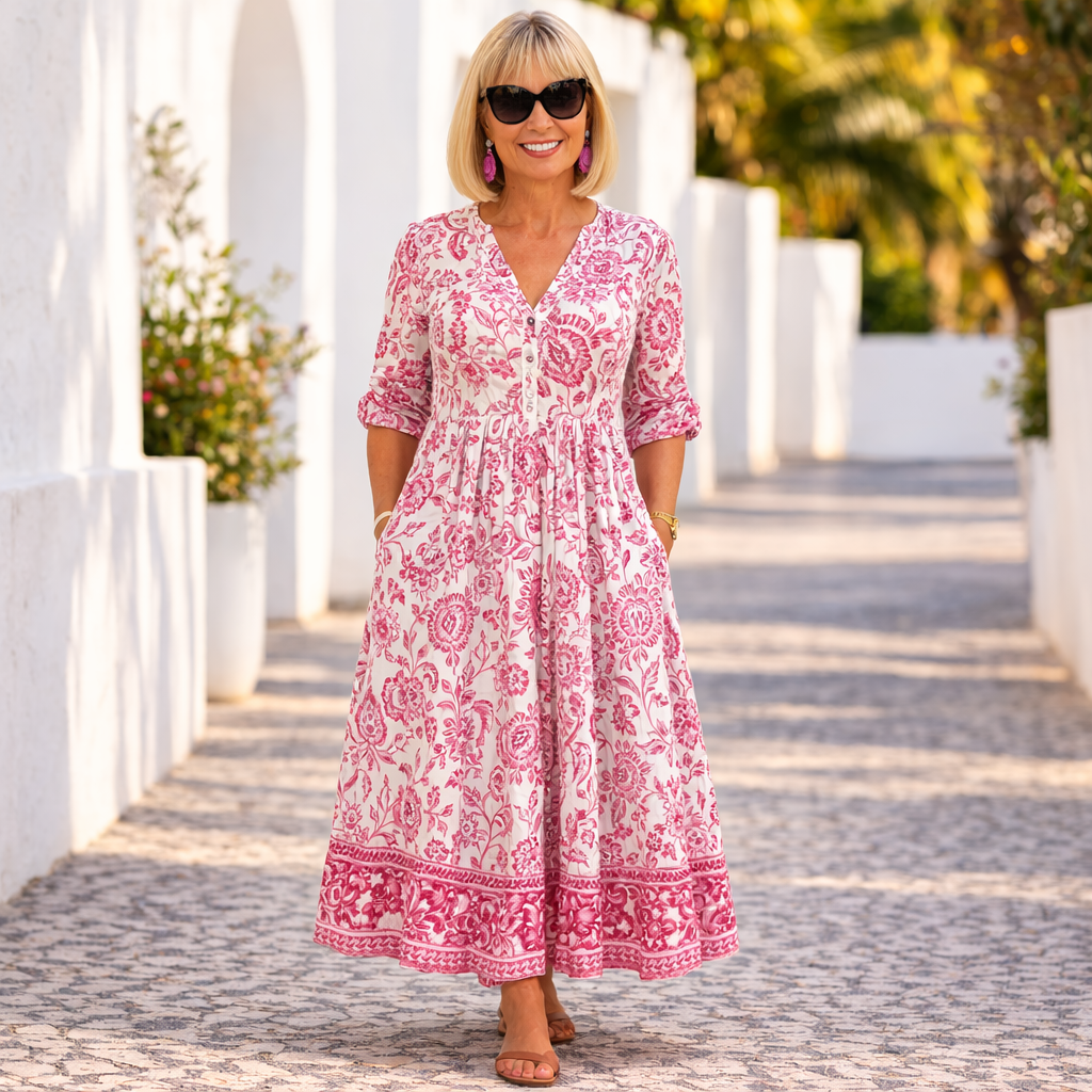 Elly | Elegant Floral Dress with a Light Vibe