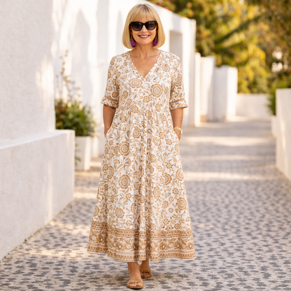 Elly | Elegant Floral Dress with a Light Vibe